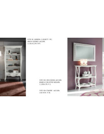 LIBRERIA + SPECCHIERA + ETAGERE LACCATA
