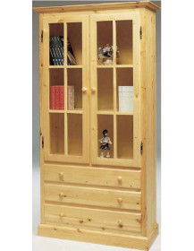 LIBRERIA 2 ANTE E 3 CASSETTI