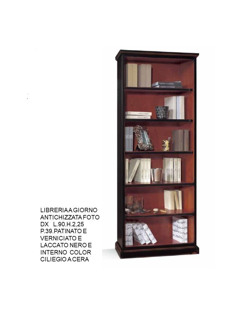 LIBRERIA A GIORNO ANTICHIZZATA