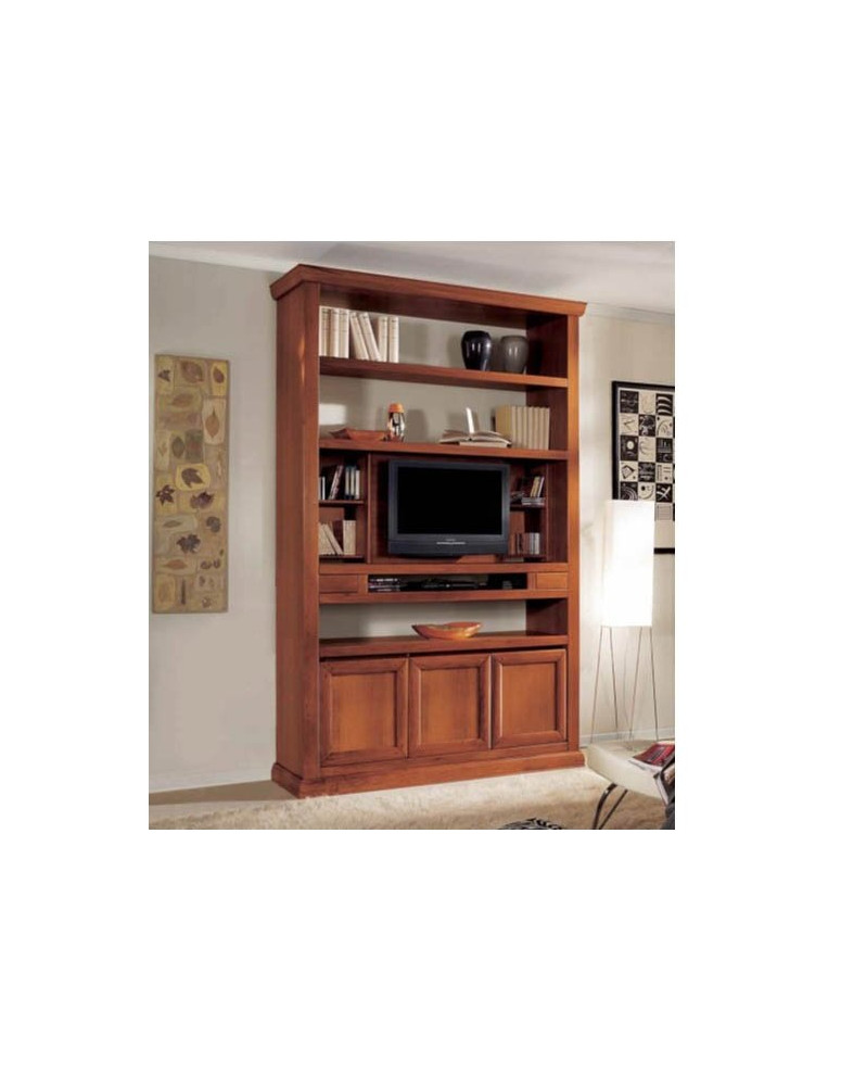 LIBRERIA LINEARE PER TV CON APERTURA FRONTALE LATO TV