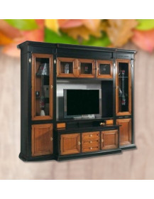 LIBRERIA CON CORPO AVANZATO COMPOSE LACCATA E VERNICIATA