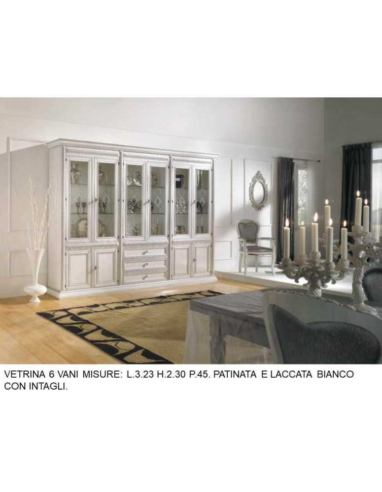 VETRINA 6 VANI CON INTAGLI
