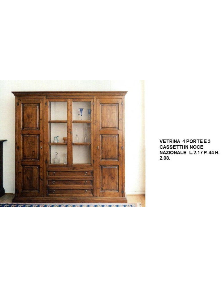 VETRINA 3 CASSETTI E 4 PORTE