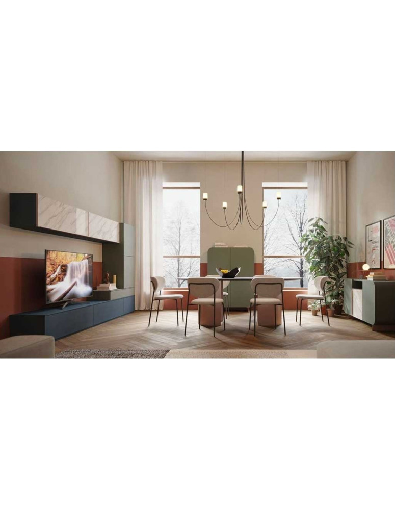 COMPOSIZIONE A PARETE MADIA ALTA E MADIA BASSA