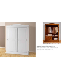 ARMADIO CLASSICO 2 ANTE SCORREVOLI  A CAPPELLO DA PRETE