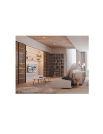 LIBRERIA ANGOLARE E COMPOSIZIONE A PARETE