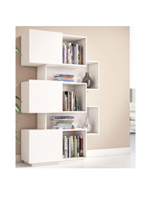 LIBRERIA VERTICALE LACCATA BIANCA