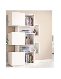 LIBRERIA VERTICALE LACCATA BIANCA