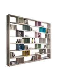 LIBRERIA A GIORNO CON VARIE ESSENZE DI COLORI