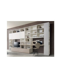 LIBRERIA CON VANI A GIORNO E CORPO AVANZATO MODERNO