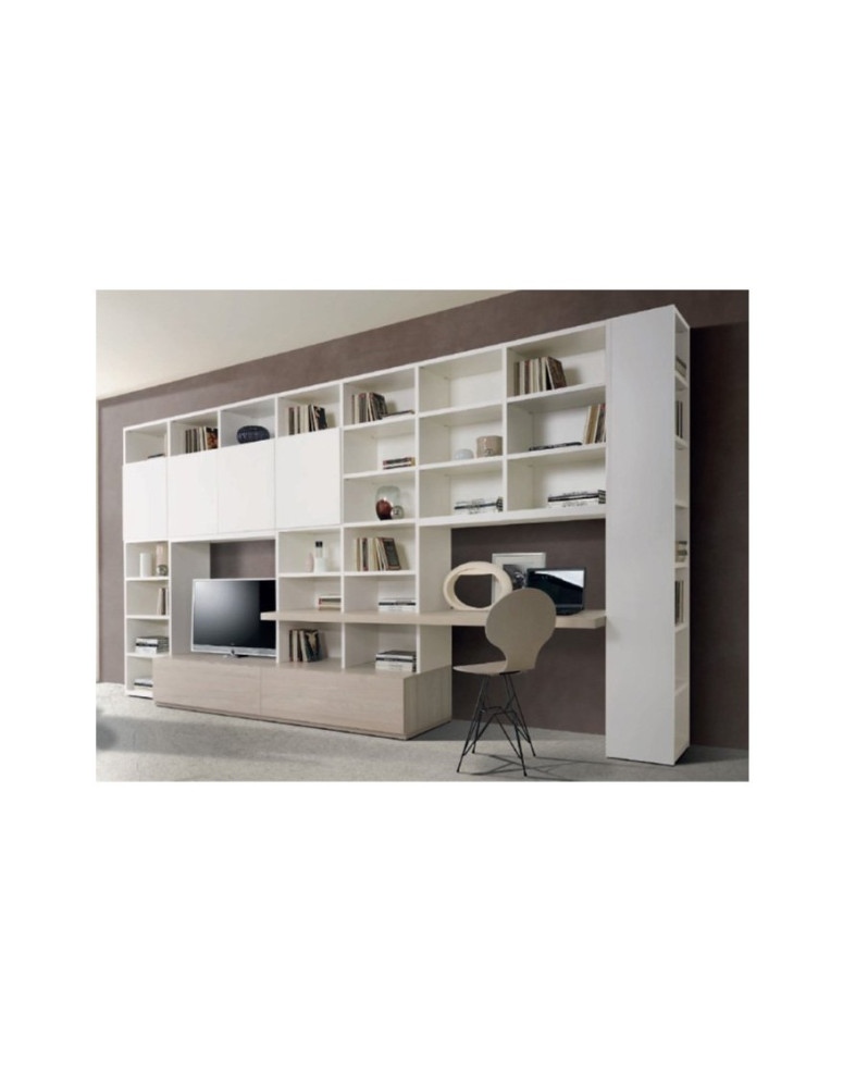 LIBRERIA CON VANI A GIORNO E CORPO AVANZATO MODERNO