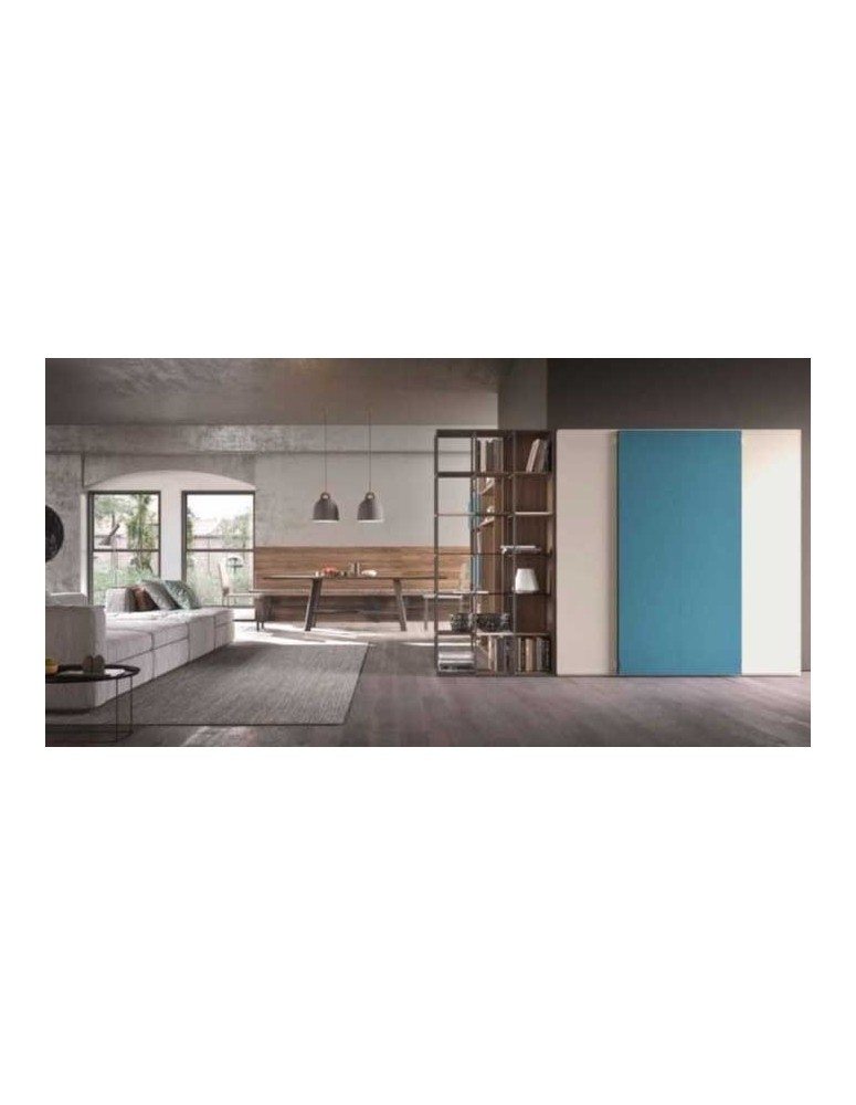 LIBRERIA CON ANTE E ANTE A BAULE APERTUTUA PUSH TO OPEN