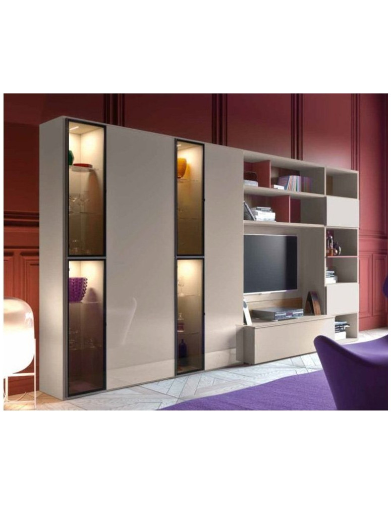 LIBRERIA CON ANTE,RIBALTE E ANTE A SMOKY