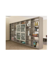 DIVISORIO A LIBRERIA CON VETRINA CENTRALE  MODERNA