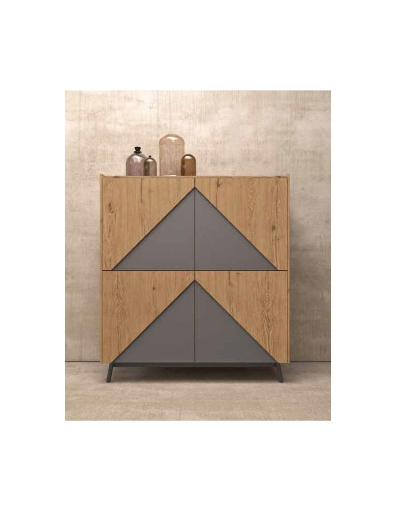 MADIA CON 4 ANTE  COLORE CORDA E ANTRACITE