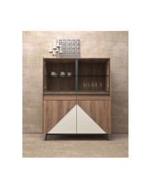 MADIA CON 2 ANTE E DUE ANTE VETRO FUME