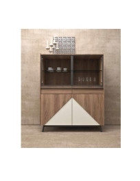 MADIA CON 2 ANTE E DUE ANTE VETRO FUME