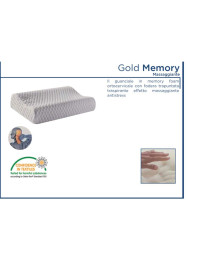 GUANCIALE GOLD MEMORY MASSAGGIANTE