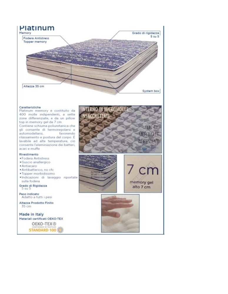 MATERASSO PLATINUN