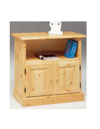 PORTA TV 2 ANTE E VANO IN LEGNO DI PINO