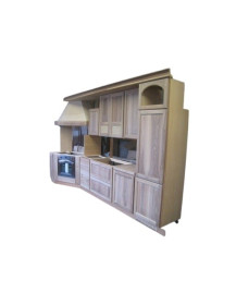 CUCINA  GREZZA CON ANGOLO PER FORNO