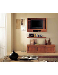 SOGGIORNO  CON ANTINE  LEGNO CON SPOSTAMENTO MANUALE PER TV