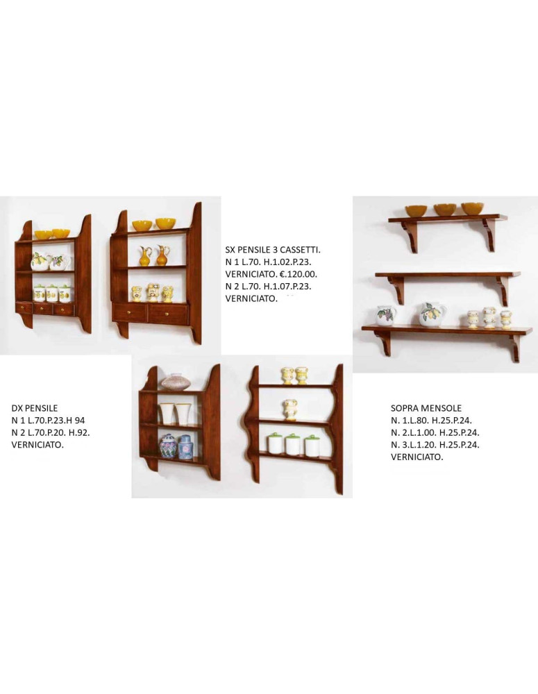 PENSILE E ESOPRA MENSOLA