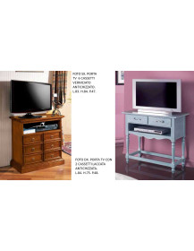 PORTA TV  6 CASSETTI VERNICIATO  ANTICHIZZATO