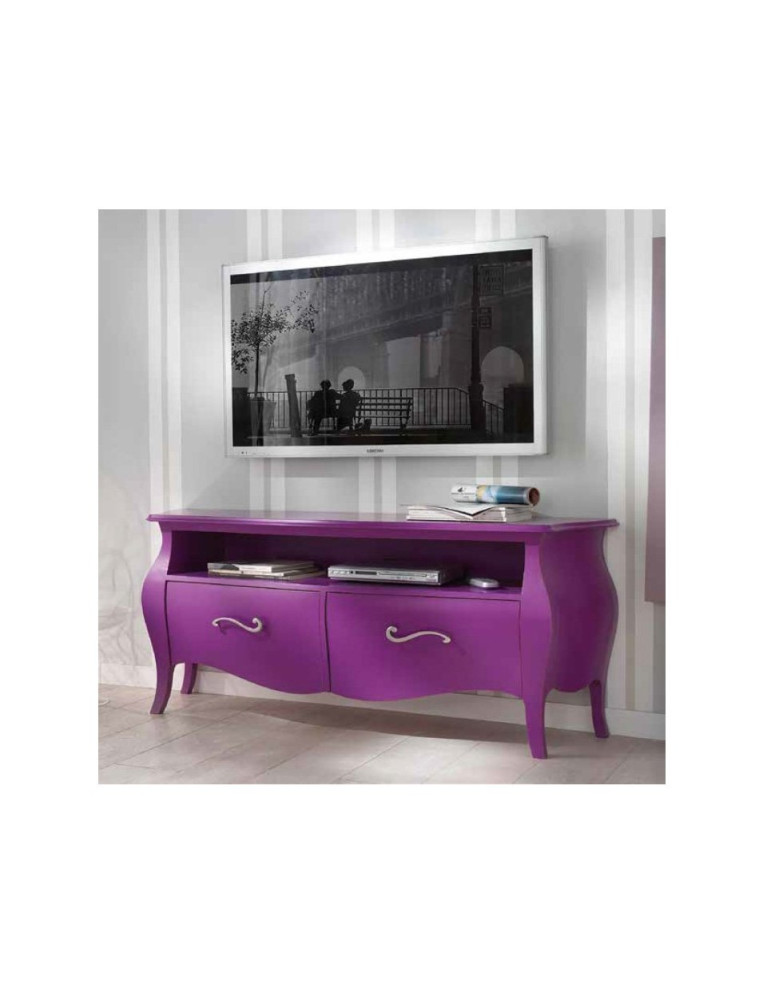 PORTA TV BOMBATO 2  CASSETTI LACCATO