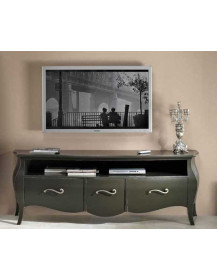 PORTA TV BOMBATO 3  CASSETTI LACCATO.