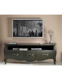 PORTA TV BOMBATO 3  CASSETTI LACCATO.