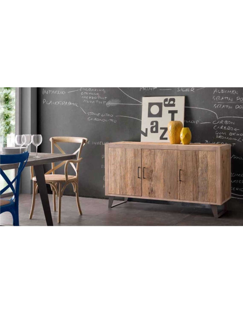 BASE PORTA TV LEGNO DI PREGIO ONTANO BEIGE CON GAMBE