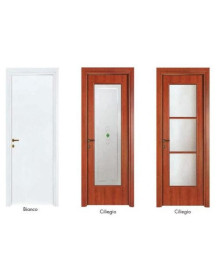 PORTE A 3 VETRI CILIEGIO