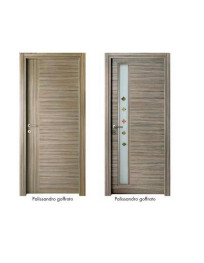 PORTE CON FASCIA VETRO PALISSANDRO