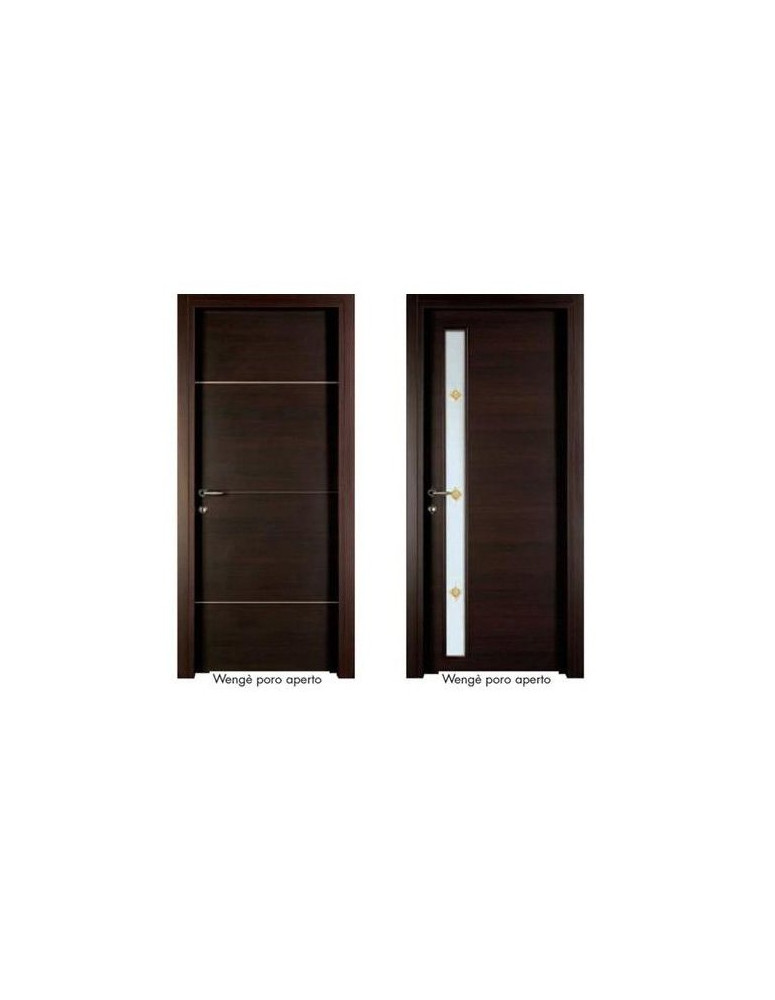 PORTE WENGE’ CON FASCIA VETRO