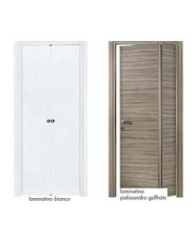 PORTE ASIMMETRICHE BIANCO E PALISSANDRO