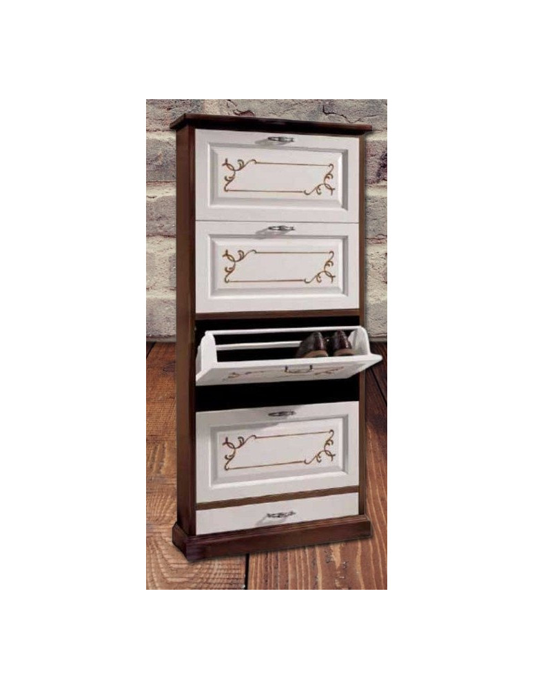 SCARPIERA 4 ANTE E UN CASSETTO