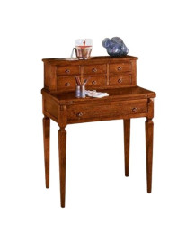 SCRITTOIO CON RIBALTA E 6 CASSETTI