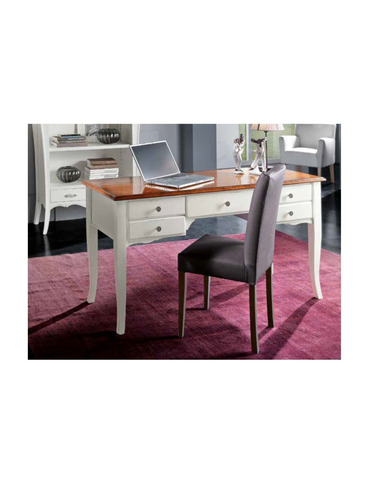 SCRIVANIA 5 CASSETTI  GAMBE SCIABOLA