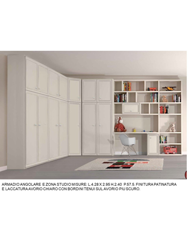 ARMADIO ANGOLARE  E ZONA STUDIO