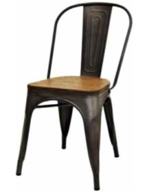 SEDIA  IN ACCIAIO VERNICIATO