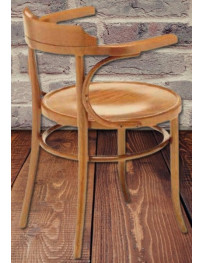 SEDIA  CON BRACCIOLI  IN  FAGGIO