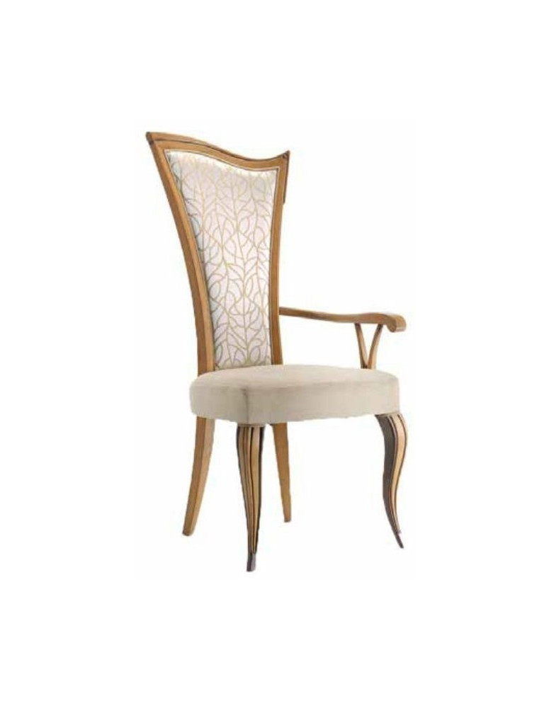 SEDIA CON BRACCIOLO IN  FAGGIO