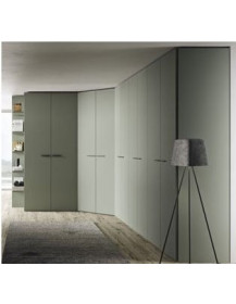 ARMADIO 10 ANTE BATTENTE LACCATO OPACO VERDE MILITARE