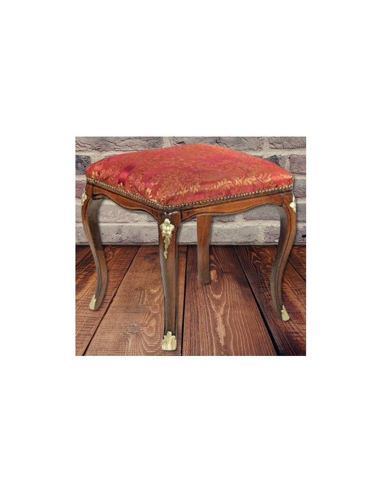 POUFFE  IMBOTTITO IN  FAGGIO