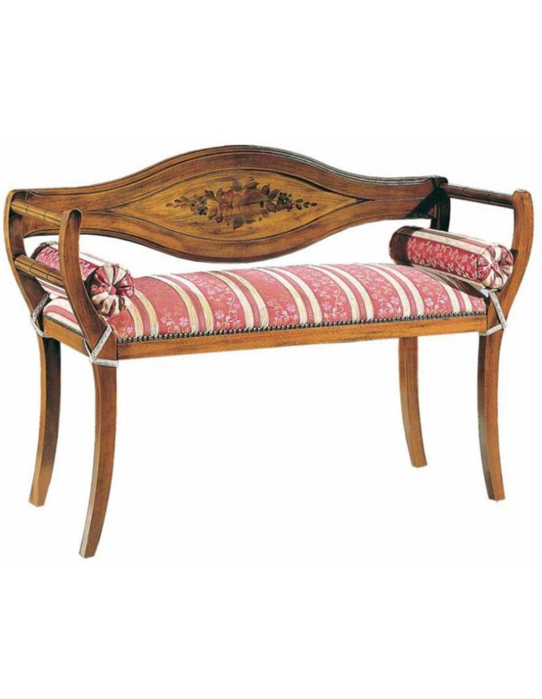 DIVANETTO IMBOTTITO IN  FAGGIO