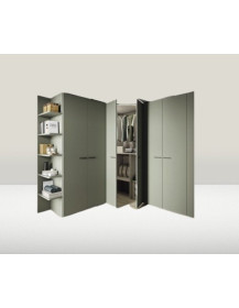 ARMADIO 10 ANTE BATTENTE LACCATO OPACO VERDE MILITARE