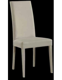 SEDIA ECOPELLE IN  FAGGIO