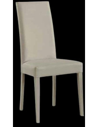 SEDIA ECOPELLE IN  FAGGIO