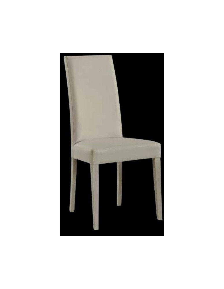 SEDIA ECOPELLE IN  FAGGIO